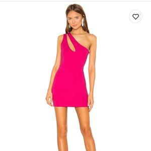 Hot pink Superdown bodycon dress from revolve